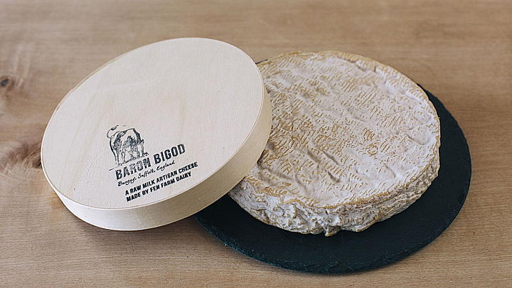 Baron Bigod Cheese in box